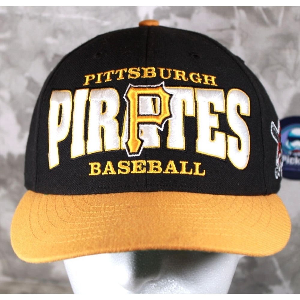 Pittsburgh Pirates Spell Out Logo Cap Hat Forty Seven 47 Snapback